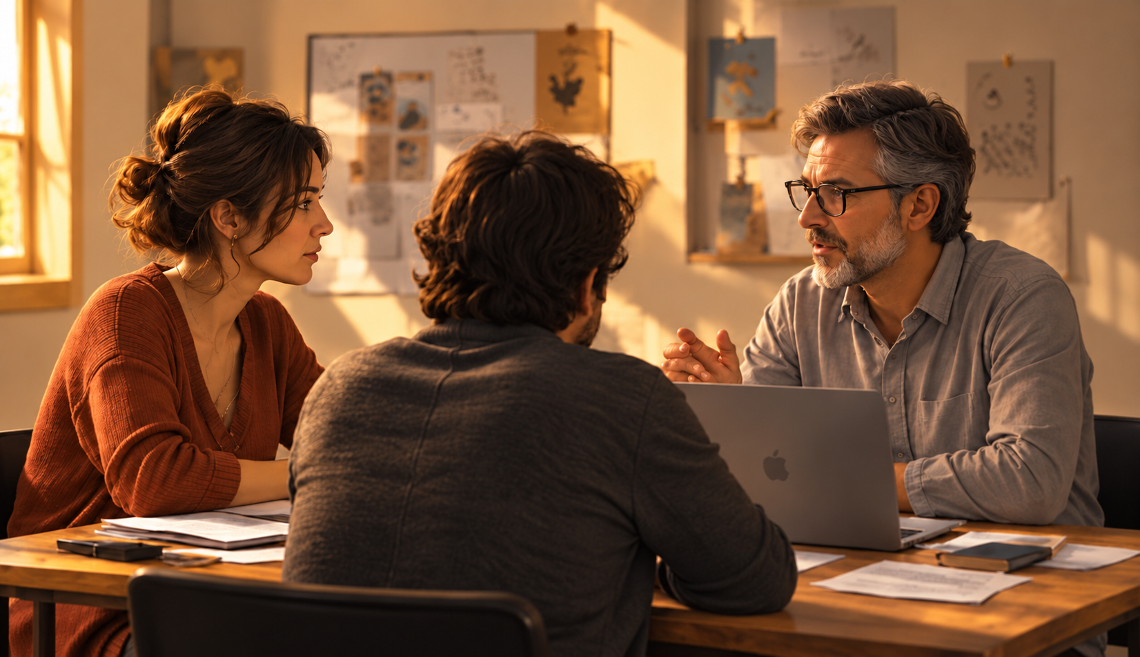 Échange et réunion de travail projet UX